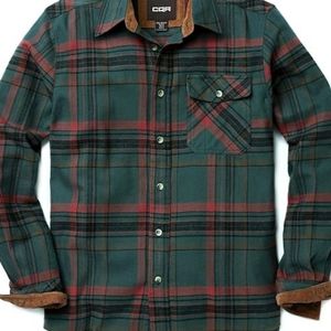 NWT Green Plaid Button Down Shirt
